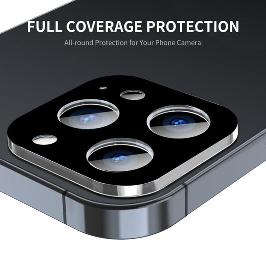 Film de protection pour caméra arrière Techsuit pour Apple iPhone 16 Pro Max / 16 Pro, Verre trempé, Noir