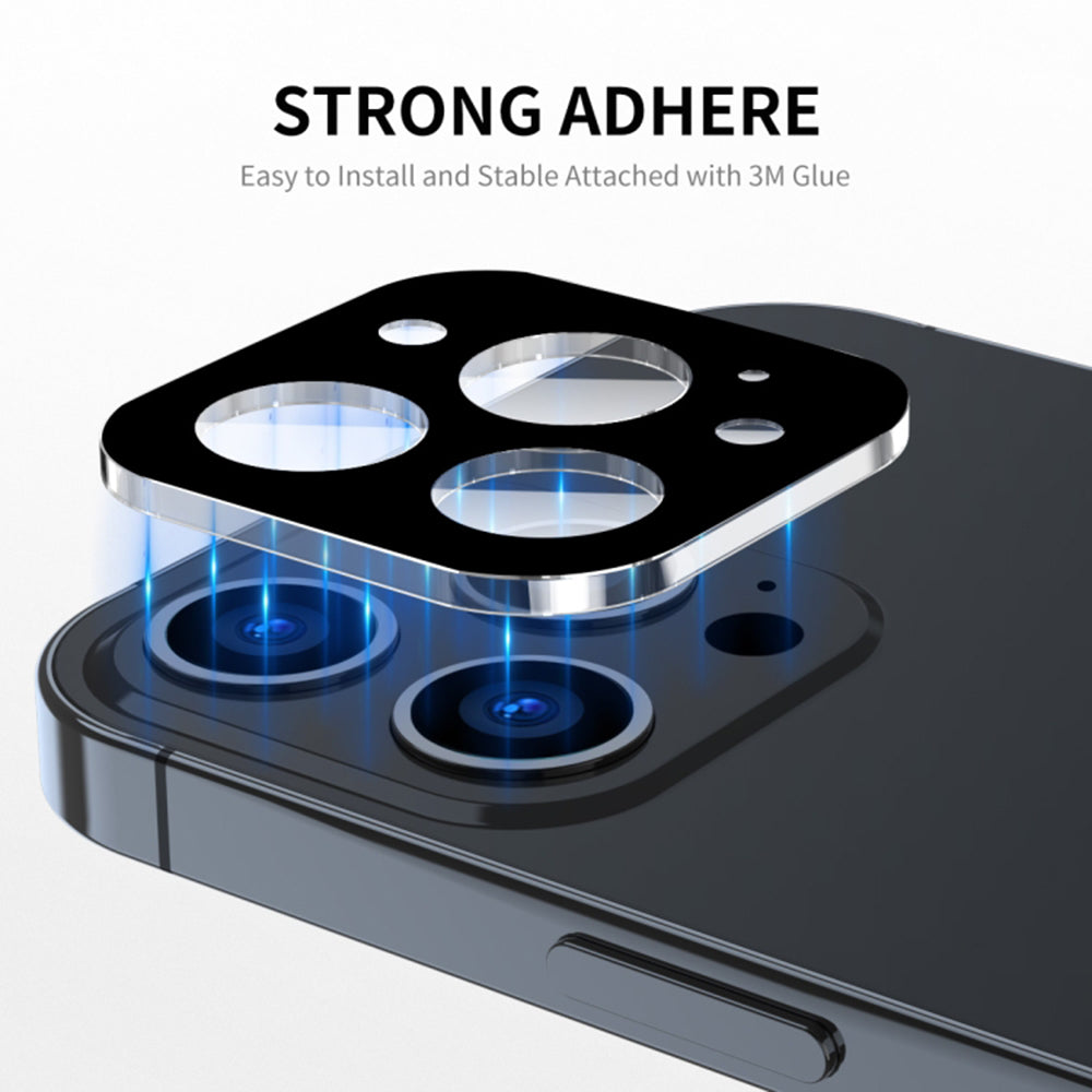Schutzfolie Techsuit für die Rückkamera des Apple iPhone 17 Pro, gehärtetes Glas, Schwarz