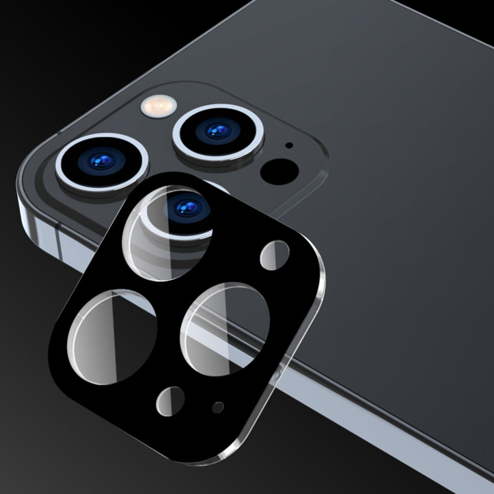 Schutzfolie Techsuit für die Rückkamera des Apple iPhone 17 Pro, gehärtetes Glas, Schwarz