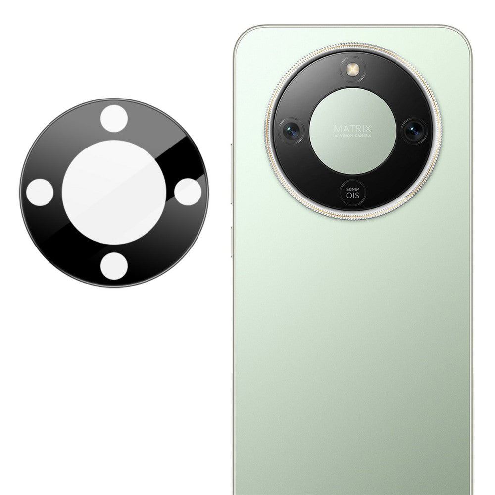 Pellicola protettiva Techsuit per la fotocamera posteriore di Honor Magic8 Lite, Vetro Temperato, Nero