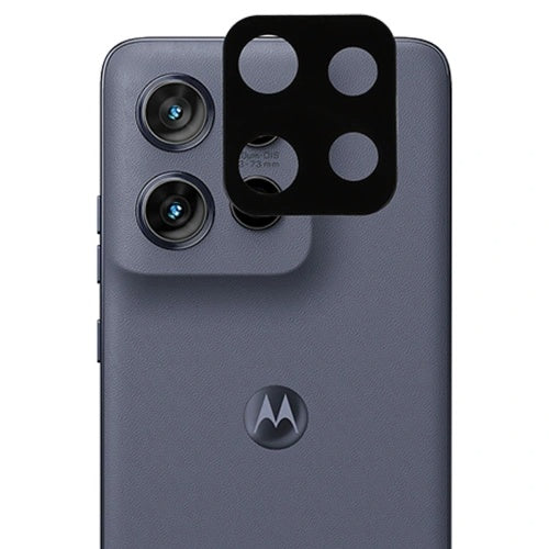 Techsuit Rückkamera-Schutzfolie für Motorola Moto G86, gehärtetes Glas, schwarz