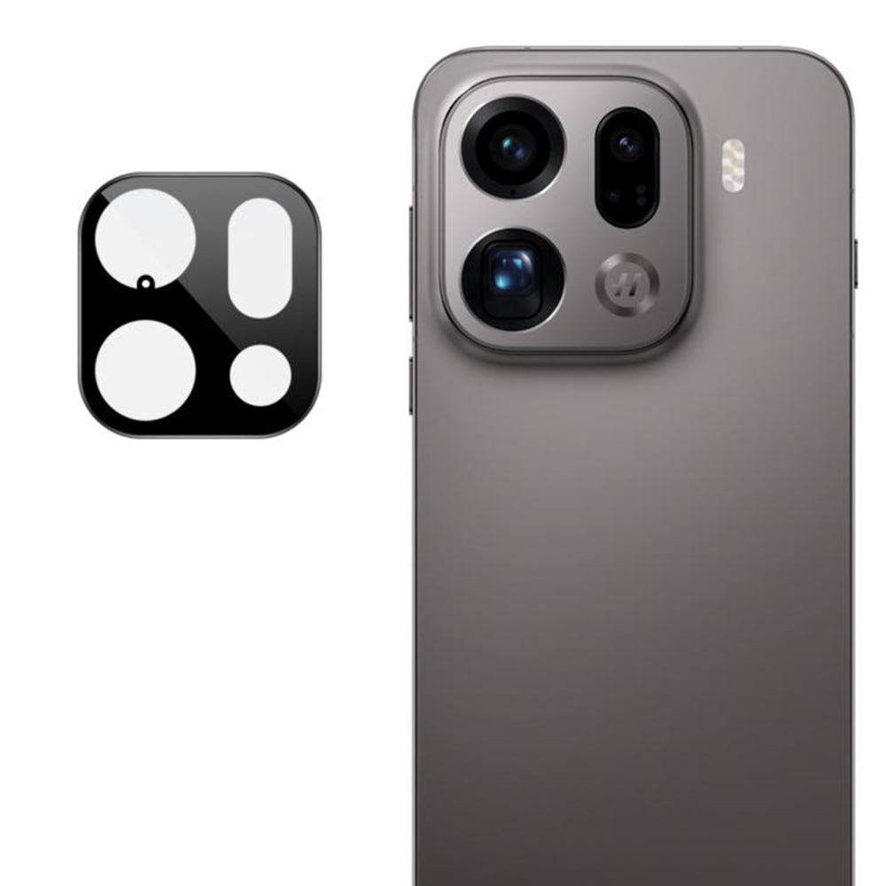 Schutzfolie Techsuit für die Rückkamera des Oppo Find X9 Pro, gehärtetes Glas, Schwarz