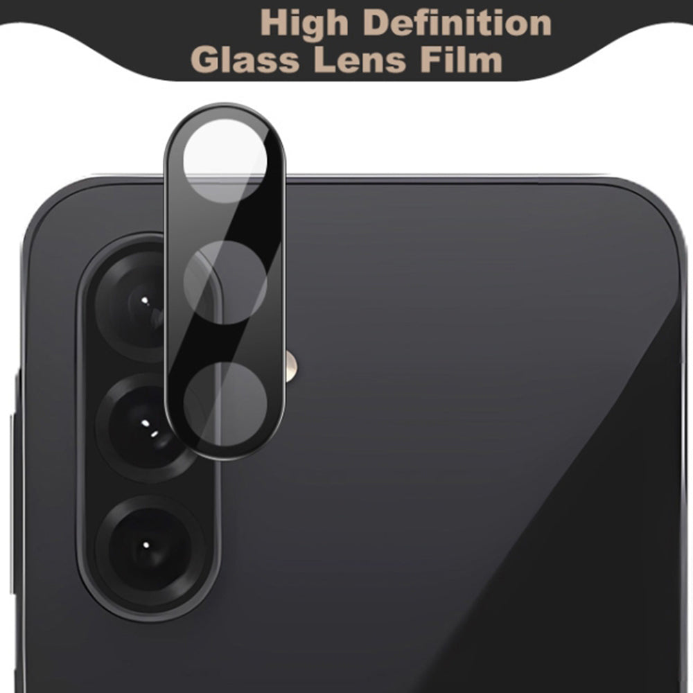 Pellicola protettiva per fotocamera posteriore Techsuit per Samsung Galaxy A26 A266, vetro temperato, nero