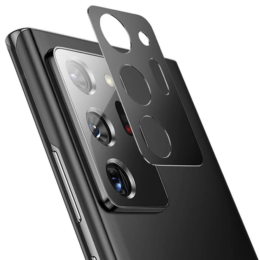 Film de protection pour caméra arrière Techsuit pour Samsung Galaxy Note 20 Ultra 5G N986 / Note 20 Ultra N985, Verre trempé, Noir