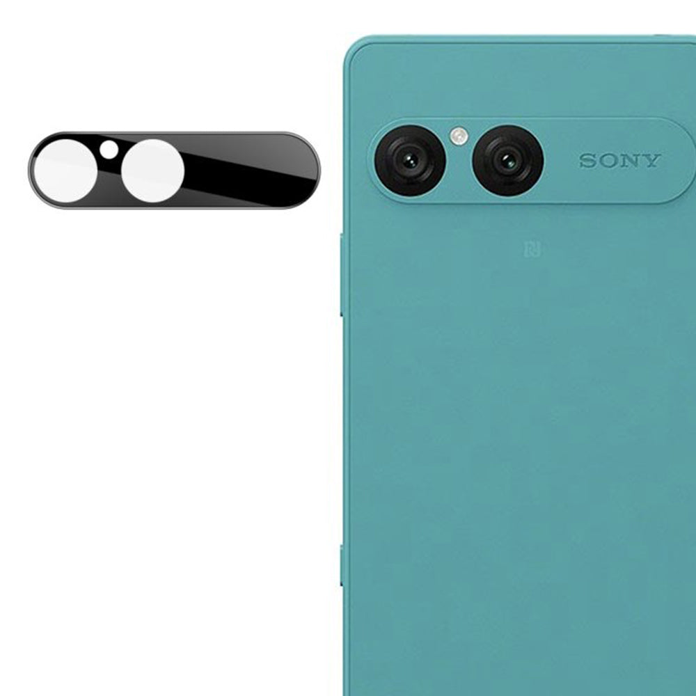 Pellicola protettiva per fotocamera posteriore Techsuit per Sony Xperia 10 VII, vetro temperato, nero