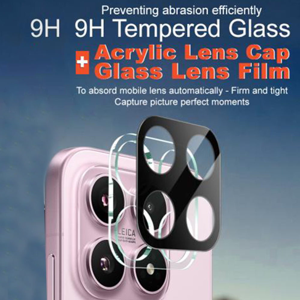 Film de protection pour caméra arrière Techsuit pour Xiaomi 17, Verre Trempé, Noir