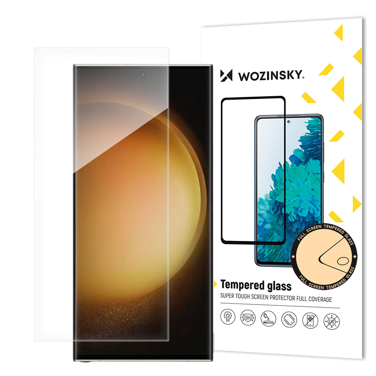Film de protection d'écran WZK pour Samsung Galaxy S24 Ultra S928, Verre Trempé, Full Glue