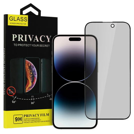 Protezione dello schermo della privacy dell'OEM per Apple iPhone 16 Pro Max, colla completa, vetro protetto, colla completa