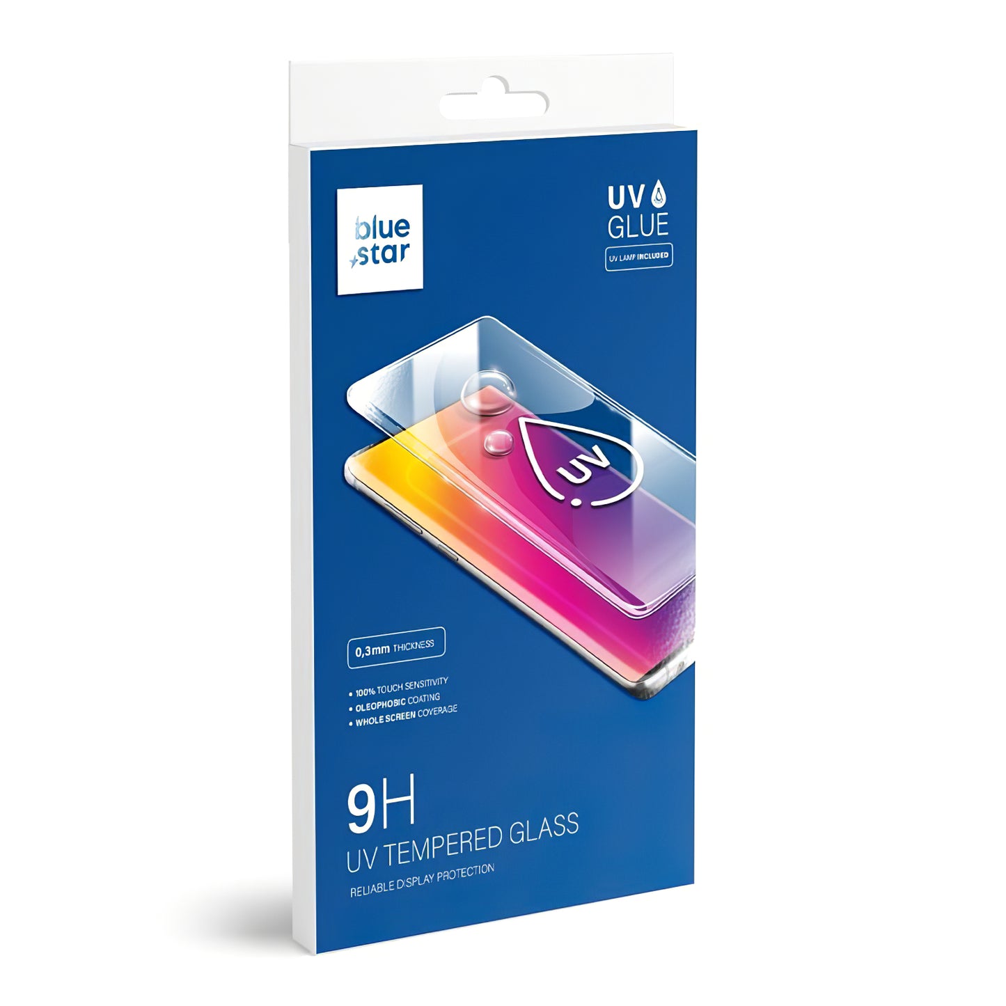 Blue Star Film de protection d'écran pour Samsung Galaxy S22 Ultra 5G S908, Verre de protection, Colle UV