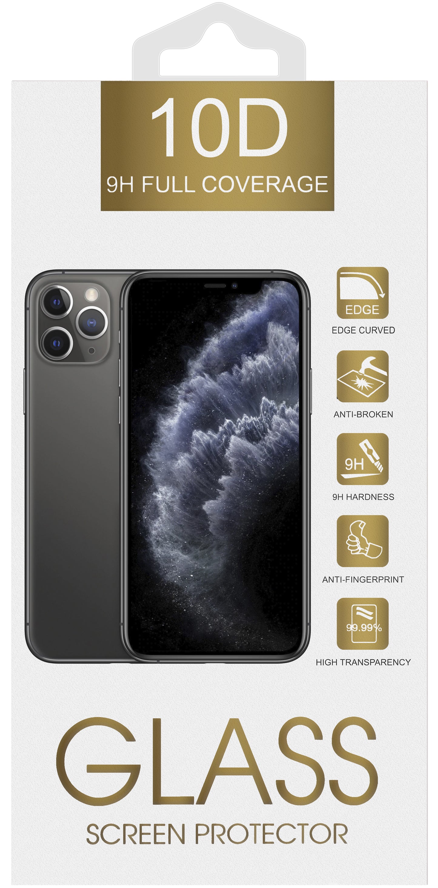 Pellicola protettiva per schermo OEM per Samsung Galaxy A56 A566, Vetro temperato, Full Glue, 6D, Nero