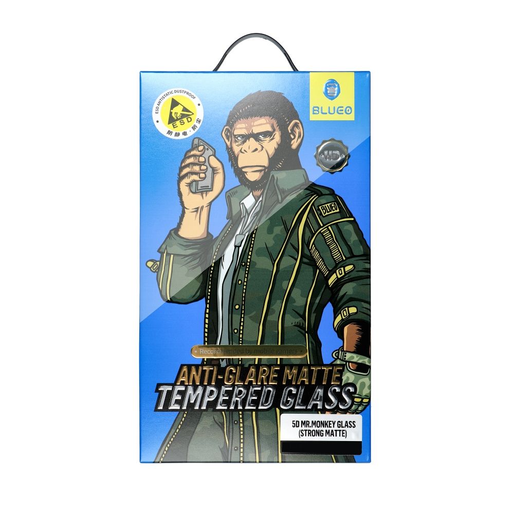 Film de protection écran Privacy Blueo pour Apple iPhone 15 Pro, Verre Trempé, Full Glue, 5D