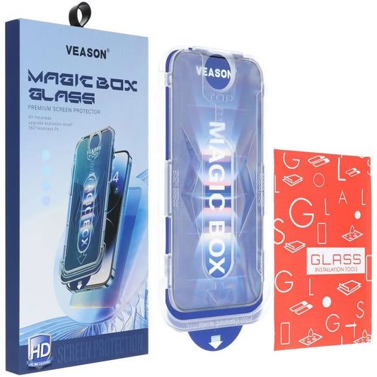 Protection d'écran Veason pour Apple iPhone 11/XR, Verre protégé, Full Glue, 6D, Noir