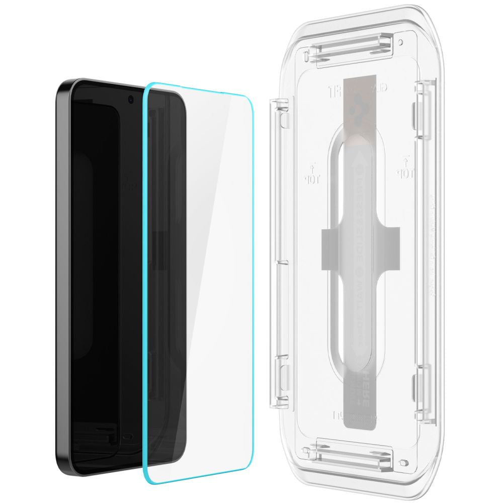 Pellicola protettiva Spigen EZ FIT per Samsung Galaxy S25 S931 / S24 S921, protezione del vetro, colla completa, set 2 pezzi