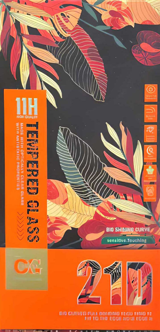 OEM Screen Protector for Apple iPhone 14, Shielded Glass, Full Glue, 21D, Black