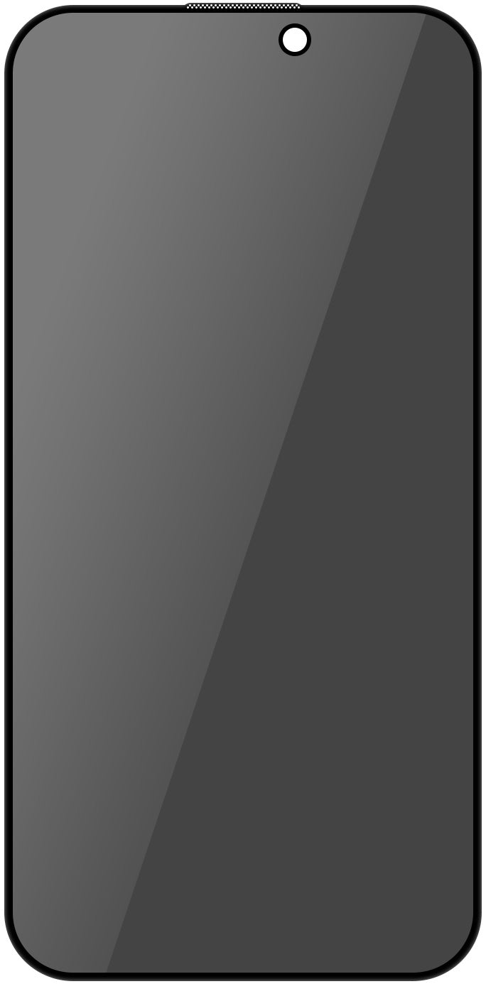 Pellicola Protettiva Schermo Privacy Blueo per Apple iPhone 16, Vetro Temperato, Full Glue, 5D