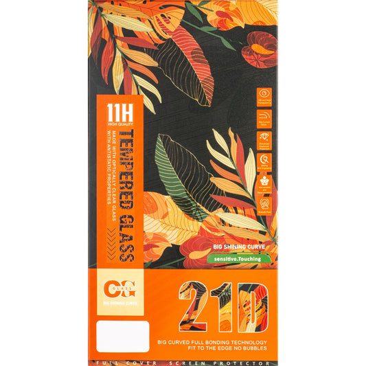 OEM Displayschutzfolie für Apple iPhone 15 Pro, abgeschirmtes Glas, vollflächig verklebt, 21D, schwarz