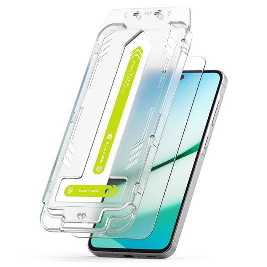 Displayschutzfolie Ringke Easy Slide für Samsung Galaxy A56 A566, gehärtetes Glas, Vollkleber, Set mit 2 Stück