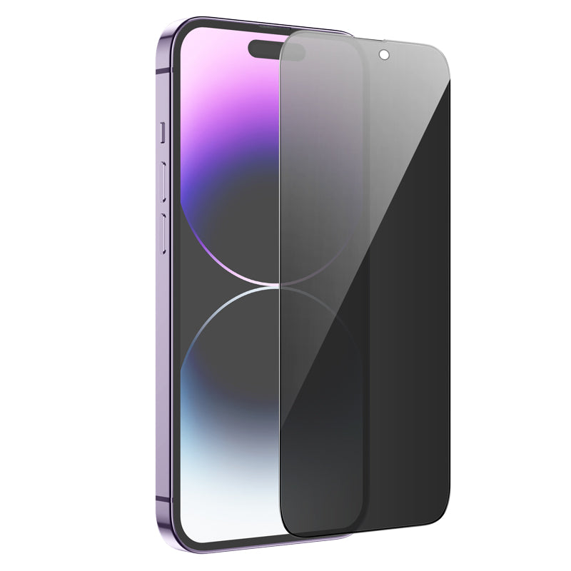 Film de protection écran Privacy HOCO G15 pour Apple iPhone 14 Pro Max, Verre Trempé, Full Glue, 5D