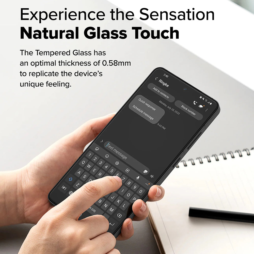 Pellicola Protettiva Schermo Ringke per OnePlus 13R, Vetro Temperato, Full Glue, Set 2 pezzi