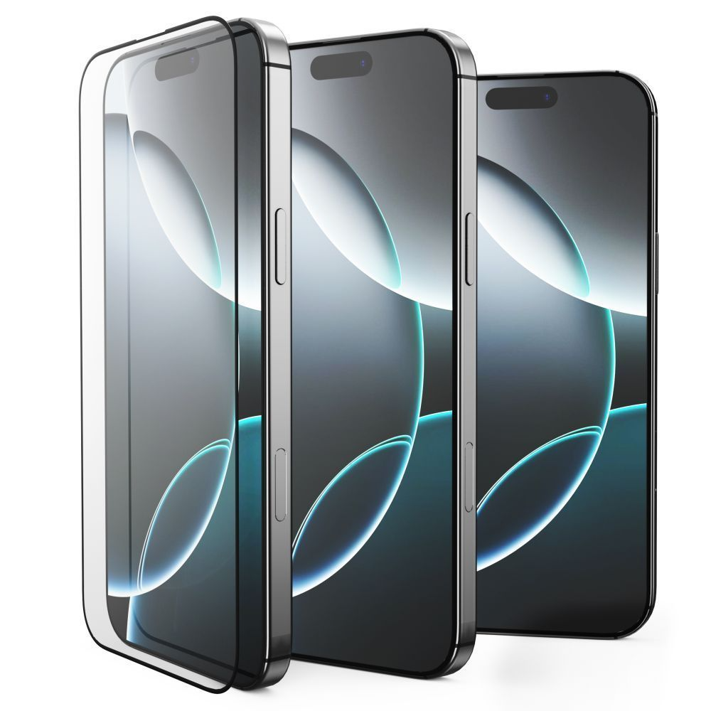 Film de protection d'écran Tech-Protect FIT+ pour Motorola Moto G77 / G67, Verre trempé, Collage complet, Lot de 2 pièces, 2.5D, Noir