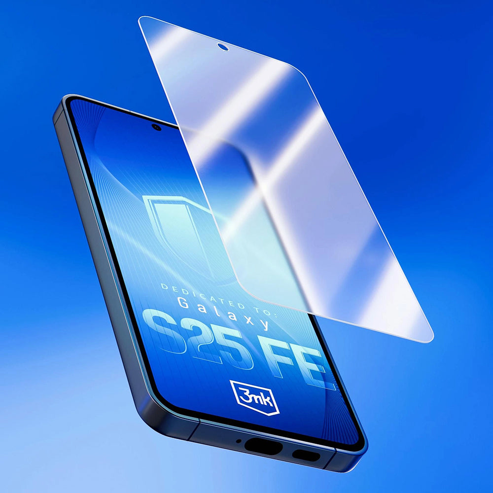 Pellicola Protettiva Schermo 3MK FlexibleGlass per Samsung Galaxy S25 FE, Vetro Flessibile, Full Glue