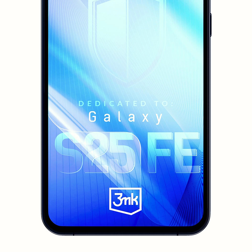 Pellicola Protettiva Schermo 3MK FlexibleGlass per Samsung Galaxy S25 FE, Vetro Flessibile, Full Glue