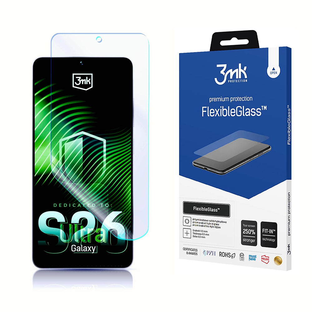 Schutzfolie 3MK FlexibleGlass für Samsung Galaxy S26 Ultra S948, Flexibles Glas, Vollverklebung