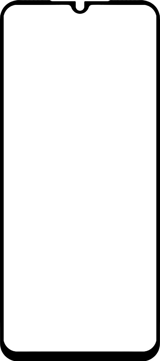 BLUE Shield Displayschutzfolie für Samsung Galaxy A24 4G A245, geschütztes Glas, Vollverklebung, Case Friendly, Schwarz