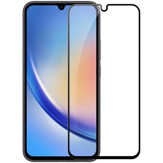 OEM-Bildschirmschutzfolie für Samsung Galaxy A34 A346, abgeschirmtes Glas, Vollverklebung, 9D, schwarz