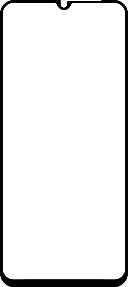 Protezione dello schermo BLUE Shield per Xiaomi Redmi 11A / 12C, vetro schermato, colla completa, compatibile con la custodia, nero
