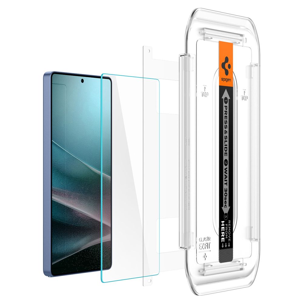 Film de protection d'écran Spigen GlastR EZ FIT HD pour Samsung Galaxy S25 Ultra S938, Verre Trempé, Full Glue, Lot de 2 pièces AGL09082