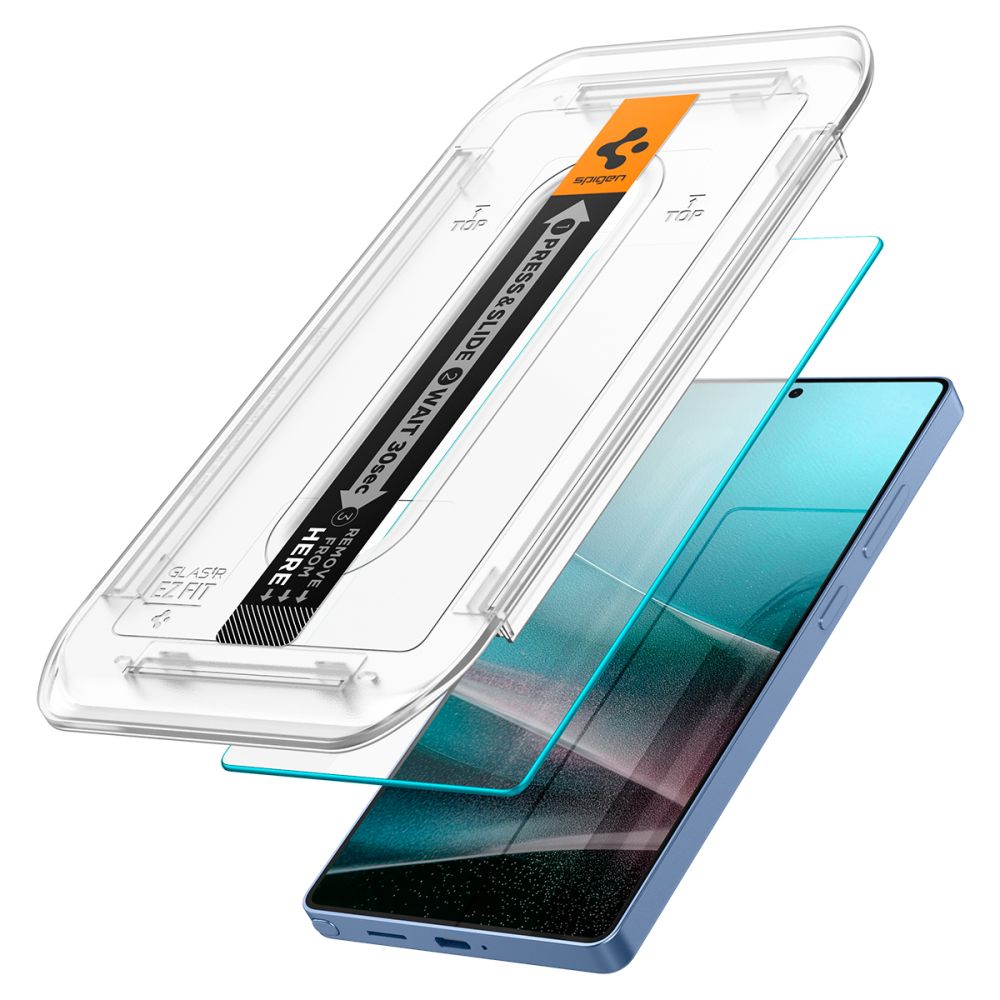 Film de protection d'écran Spigen GlastR EZ FIT HD pour Samsung Galaxy S25 Ultra S938, Verre Trempé, Full Glue, Lot de 2 pièces AGL09082