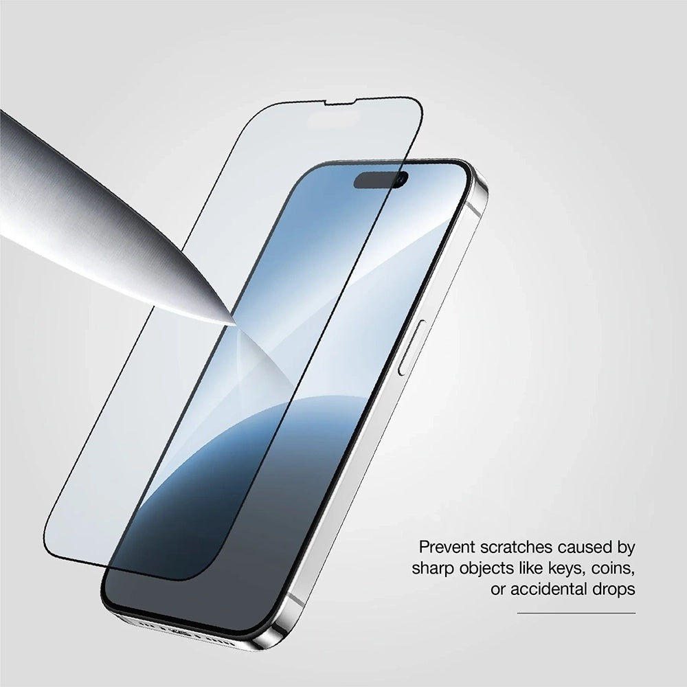 Pellicola Protettiva Schermo Anank 10X Reinforced CG per Apple iPhone 17 Pro Max, Vetro Temperato, Full Glue, 2.5D, Nera