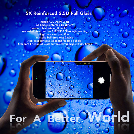 Film de protection écran Anank pour Apple iPhone 17 Pro Max, Verre Trempé, Full Glue, 2.5D, Noir