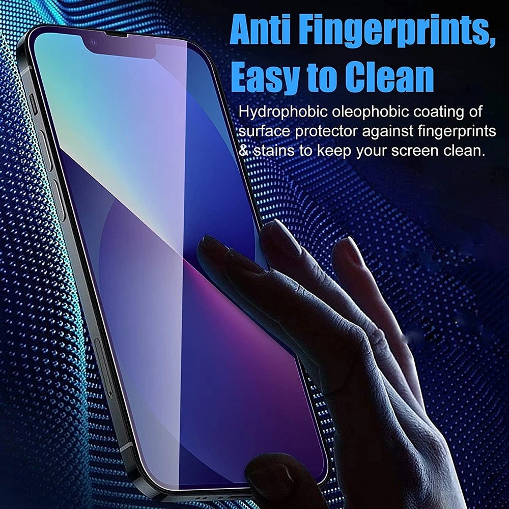 Schutzfolie Anti Blue Light Anank 5X Verstärkt für Apple iPhone 17 Pro, Gehärtetes Glas, Vollverklebung, 2.5D, Schwarz