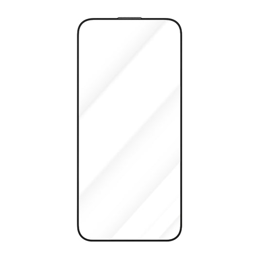 Film de protection d'écran Blueo Crystal Anti-Rayures pour Apple iPhone 16 Pro, Verre Trempé, Collage Complet, Noir