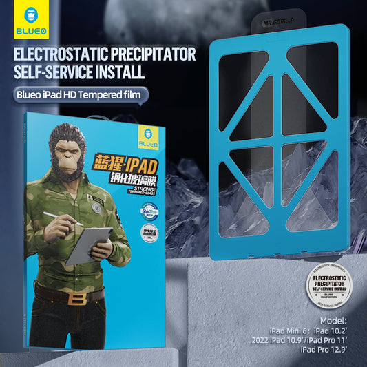 Pellicola protettiva per schermo Blueo HD Applicator Pro per Apple iPad Air 11 (2024), Vetro temperato, Full Glue