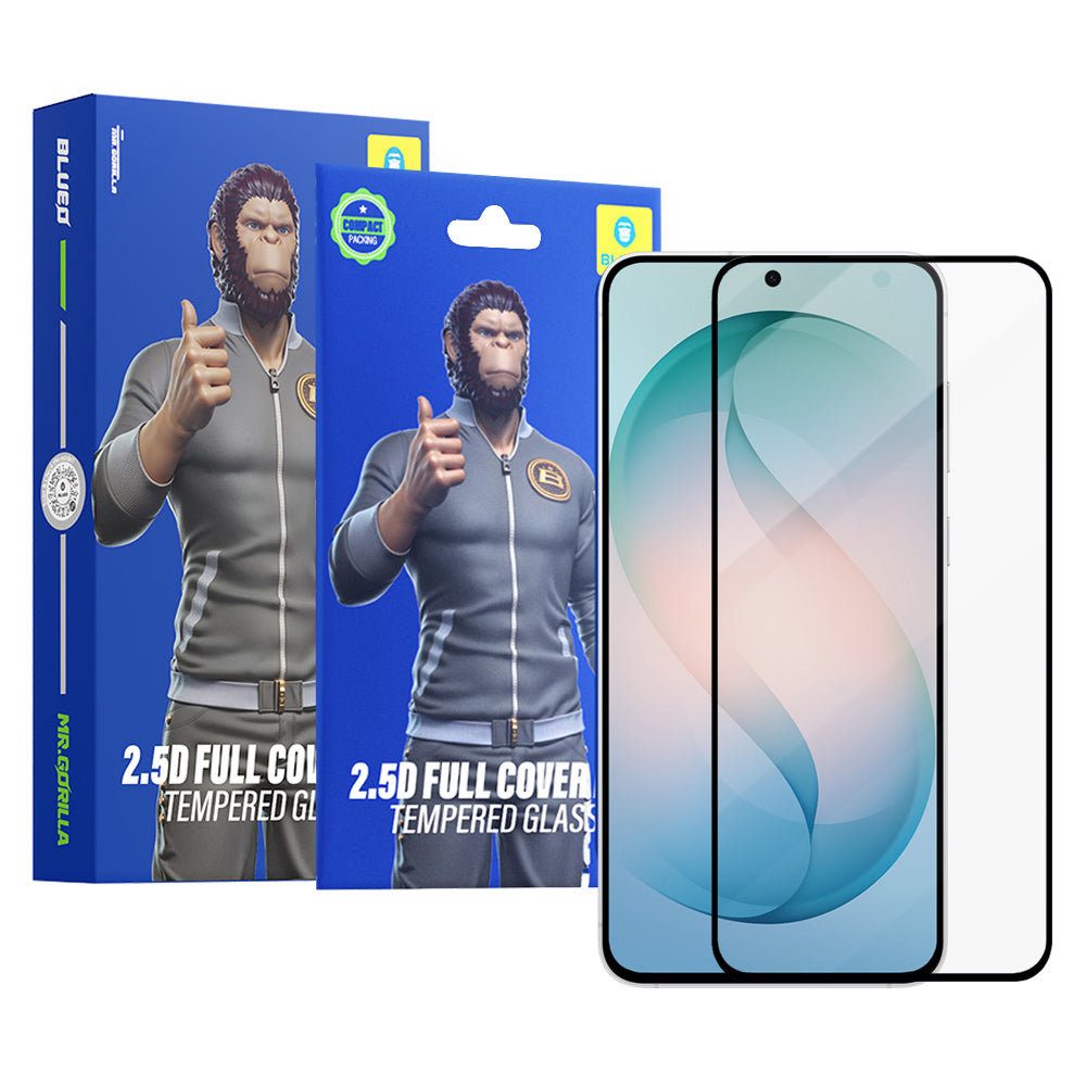 Pellicola Protettiva Schermo Blueo HD per Samsung Galaxy S26 Plus S947, Vetro Temperato, Full Glue, 2.5D, Set 5 pezzi, Nera