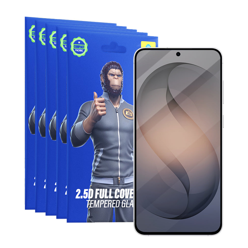 Pellicola protettiva Schermo Blueo HD per Samsung Galaxy S26 S942, Vetro Temperato, Full Glue, 2.5D, Set 5 pezzi, Nera
