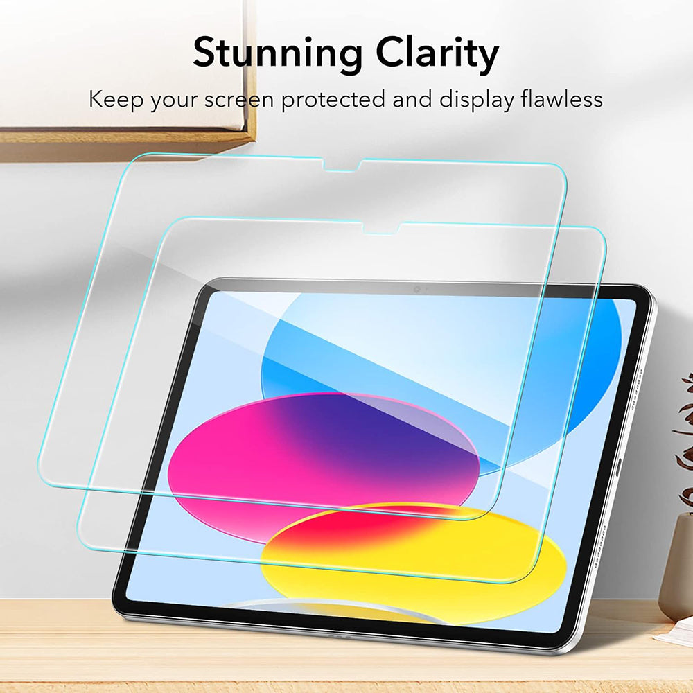 Film de protection d'écran ESR pour Apple iPad (2025) / (2022), Verre Trempé, Full Glue, Lot de 2 pièces