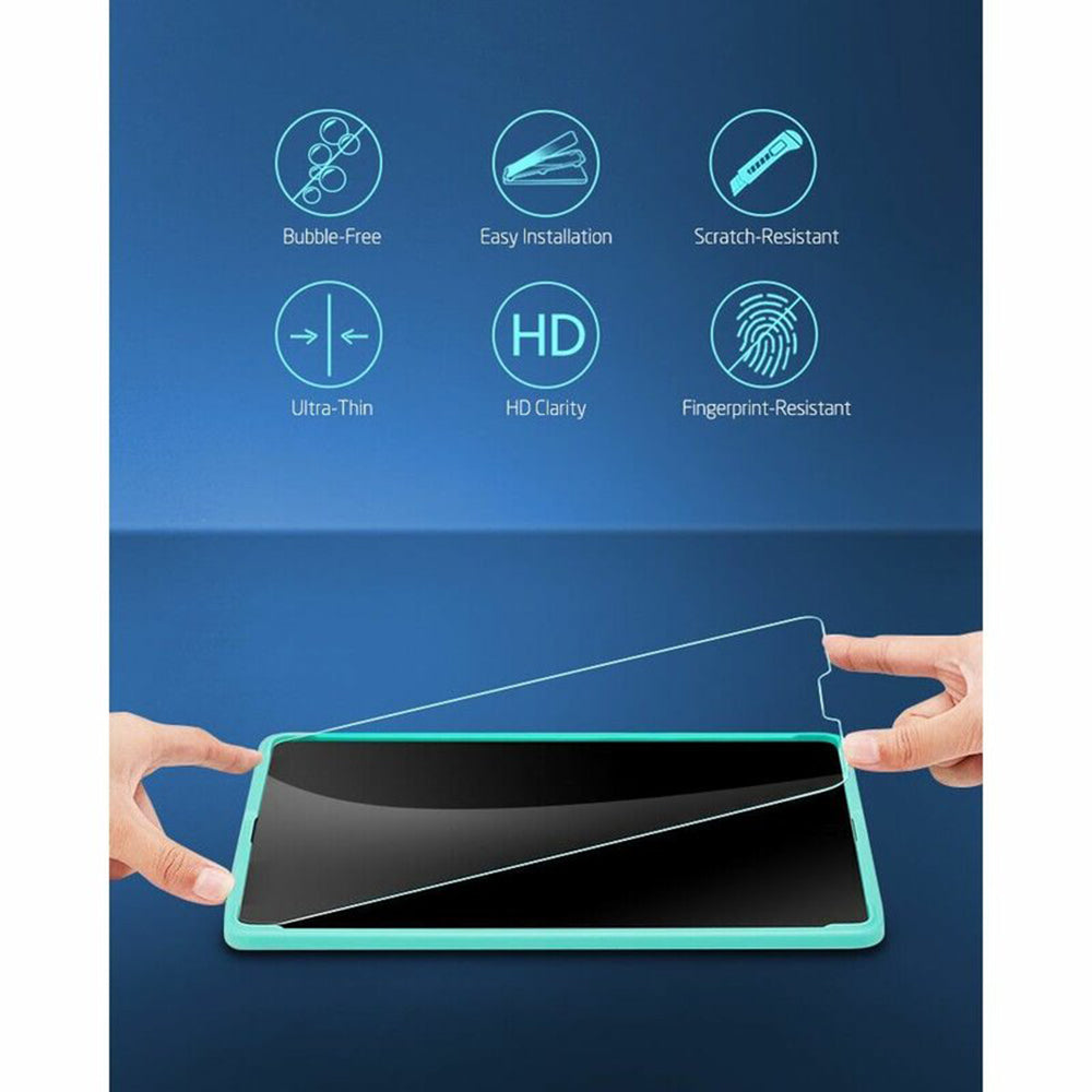Film de protection d'écran ESR pour Apple iPad Pro 12.9 (2022) / Pro 12.9 (2021) / Pro 12.9 (2020), Verre Trempé, Full Glue, Lot de 2 pièces