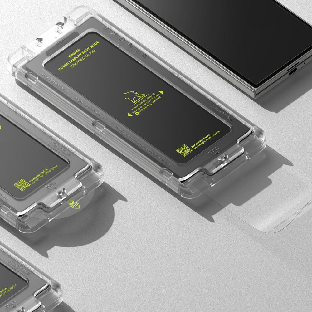 Ringke Easy Slide Exterior Screen Protector for Samsung Galaxy Z Fold7 F966, Tempered Glass, Full Glue, Set of 2 Pieces