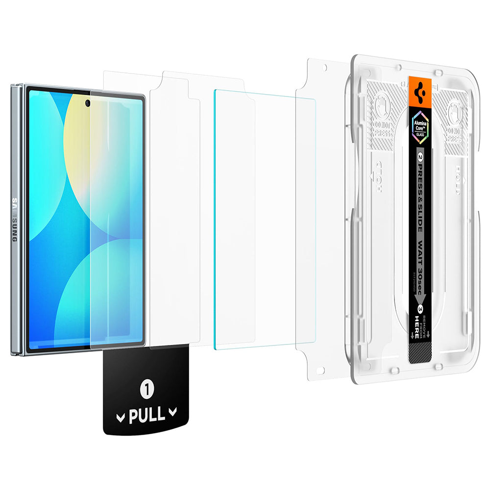 Film de protection écran extérieur Spigen GlastR EZ FIT Pro HD pour Samsung Galaxy Z Fold8 F971, Verre trempé, Full Glue AGL11942