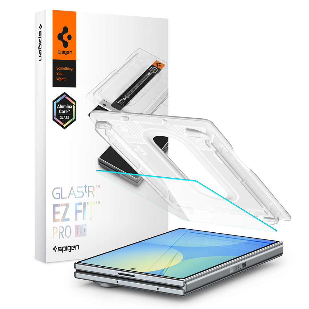 Film de protection écran extérieur Spigen GlastR EZ FIT Pro HD pour Samsung Galaxy Z Fold8 F971, Verre trempé, Full Glue AGL11942