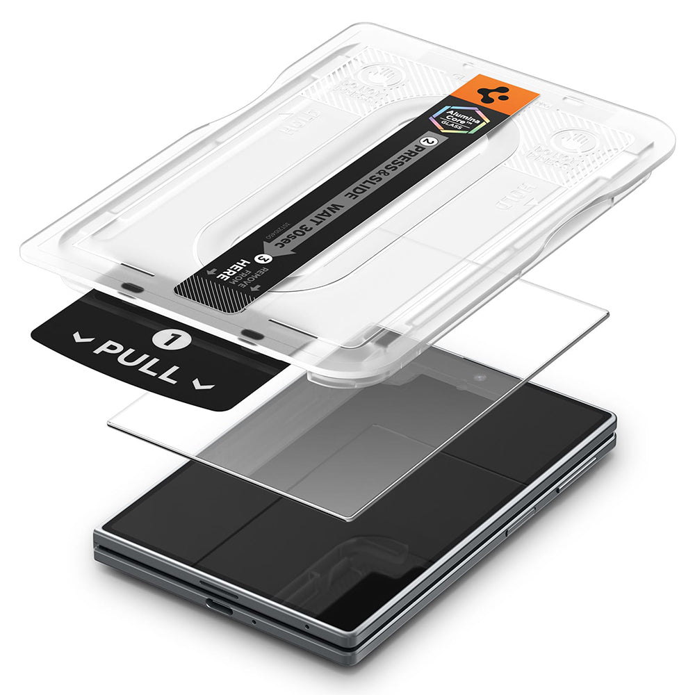 Film de protection écran extérieur Spigen GlastR EZ FIT Pro HD pour Samsung Galaxy Z Fold8 F971, Verre trempé, Full Glue AGL11942