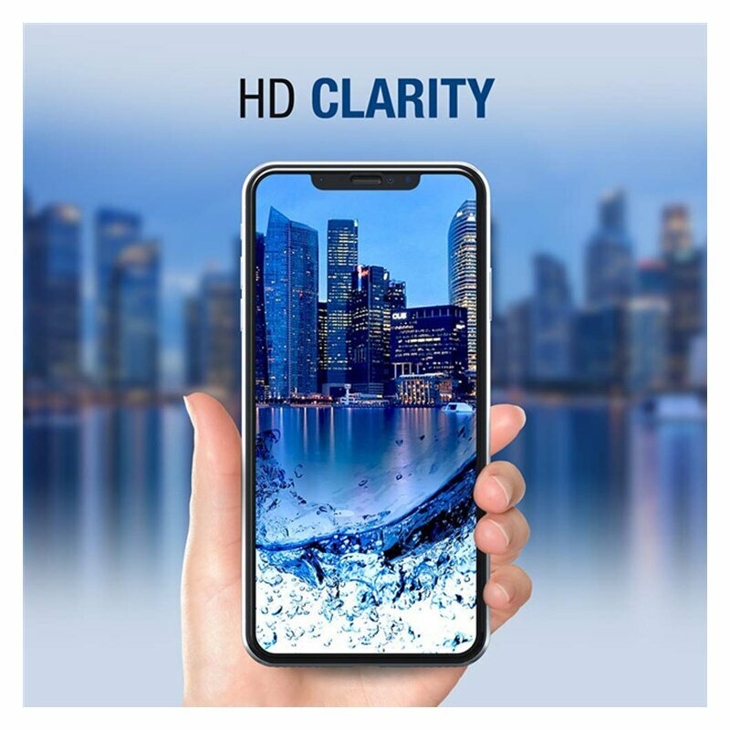 Pellicola protettiva per schermo Lito HD Pro Clear per Samsung Galaxy A32 A325, Vetro temperato, Colla completa, Nera