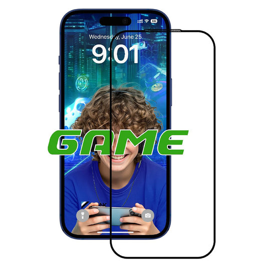 Pellicola Protettiva Schermo Opaco Anank 5X Rinforzato per Apple iPhone 17 Pro, Vetro Temperato, Full Glue, 2.5D, Nera