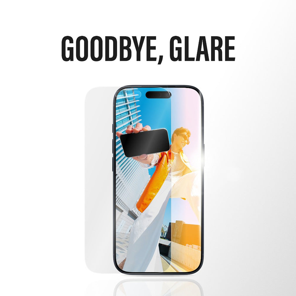 Schutzfolie Matte PanzerGlass Armor EasyAligner für Apple iPhone 17 Pro, gehärtetes Glas, Full Glue