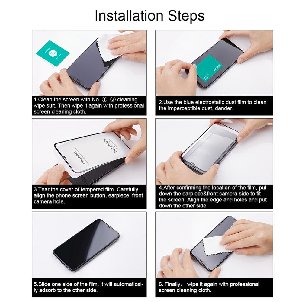 Film de protection d'écran Nillkin CP+ Pro pour Samsung Galaxy S26 FE S741 / S25 FE, Verre trempé, Collage complet, Noir