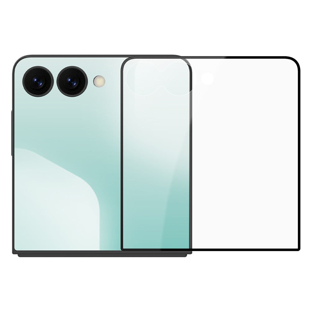Pellicola protettiva per schermo esterno Nillkin CP+ Pro per Samsung Galaxy Z Flip8 F776 / Z Flip7 F766, vetro temperato, adesivo completo, nero